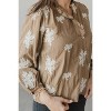 Women's Wonder Embroidered Blouse - SEE AND BE SEEN M - 3 of 4