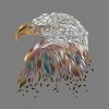 Women's Design By Humans WILD EAGLE By Dandingeroz Racerback Tank Top - 2 of 3