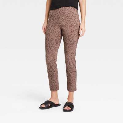 Women's Leopard Print High-Rise Skinny Ankle Pants - A New Day™ Brown 10 –  Target Inventory Checker – BrickSeek