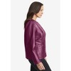 Jessica London Women's Plus Size Leather Lady Jacket - image 4 of 4