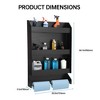 Aluminium Work Station Storage Cabinet, Work Tray with Spring Loaded Tissue Tensioner Aluminium Garage, for Trailer Shop/Garage Storage - 2 of 4