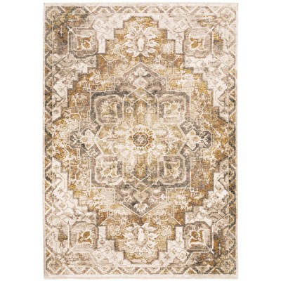 Oriental Weavers Maharaja 661C1 Gold/ Ivory Indoor Area Rug - 6'7" x 9'6"