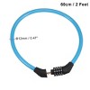Unique Bargains Resettable Combination Bike Cable Lock 23.62‘’ Long - 2 of 4