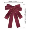 Elerevyo Women's Wedding Party Ribbon Brooch Pin Bow Tie - 2 of 4