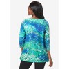 Jessica London Women's Plus Size Stretch Cotton Boatneck Tunic - 3 of 4
