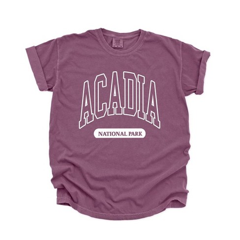 Simply Sage Market Women's Arcadia National Park Varsity Short Sleeve Garment Dyed Tee - image 1 of 4