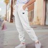 Dalix Butterfly Embroidered Jogger Pant Soft Fleece Relaxed Fit Lounge Womens - 4 of 4