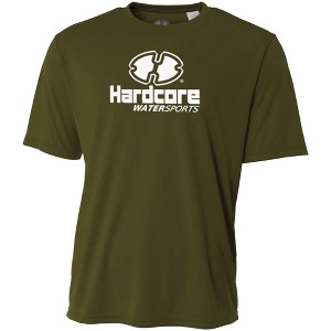 Hardcore Men's Short Sleeve Rash Guard Surf Shirt - Relaxed Fit Swimwear Designed for Combined Comfort and Performance - 1 of 4