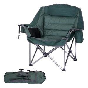 MUKE Oversized XL Padded Camping Chair with Cupholder, Cooler & Carry Bag, Heavy Duty 400lb, Outdoor Lounge Chair for Camping & Picnic - 1 of 4