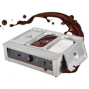 Chocolate Tempering Machine,  Stainless Steel Electric Commercial Food Warmer for Chocolate and Heating - 1 of 4