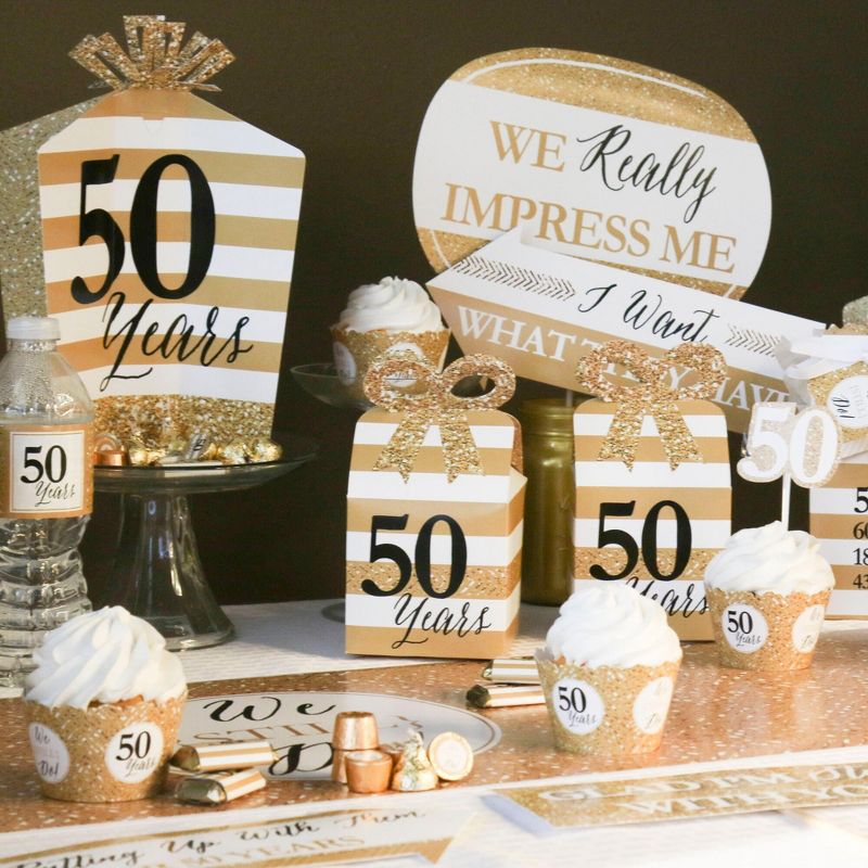Big Dot of Happiness We Still Do - 50th Wedding Anniversary Party Decorations - Party Cupcake Wrappers - Set of 12, 5 of 6