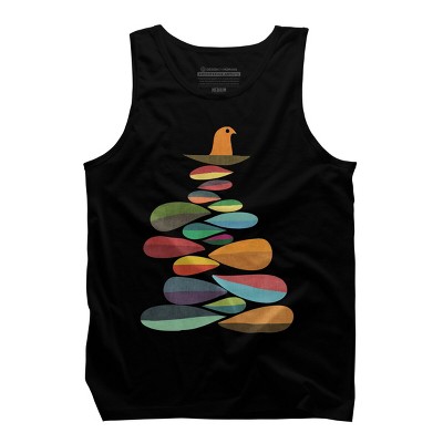 Men's Design By Humans Wild bird nest By radiomode Tank Top