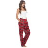 Casual Nights Women's Flannel Pajama Sleep Pants, Super Soft Plaid Pjs Bottoms - 2 of 4
