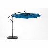 CAVINAS 10 FT Solar Patio Umbrella with Base Travel Beach Umbrella with Solar Lights Steel Deck Umbrella for Garden - 3 of 4