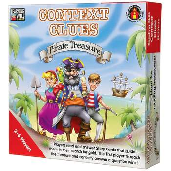Learning Well Games Context Clues: Pirate Treasure Game, Red Levels 2.0-3.5