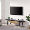 70.9" Modern TV Stand with Drawer and Sailboat-Inspired Display Shelf, Sea-Crossing Bridge Shaped Media Console Table, Entertainment Center - 4 of 4