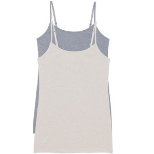 Felina Women's Organic Cotton Stretch Camisole 2-Pack - 1 of 1