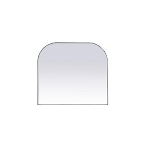 Elegant Lighting Metal Frame Arch Mirror 42x38 Inch in Silver - 1 of 4