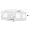 Costway 10'x20'Canopy Pavilion Cater Events Outdoor Party Tent - 3 of 4