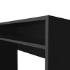 INFURNIC Desks Modern Writing Desk with Spacious Surface and Storage Easy to Assemble for Organized Workspace, Black, 16.5"*35.1"*30.6" - 4 of 4