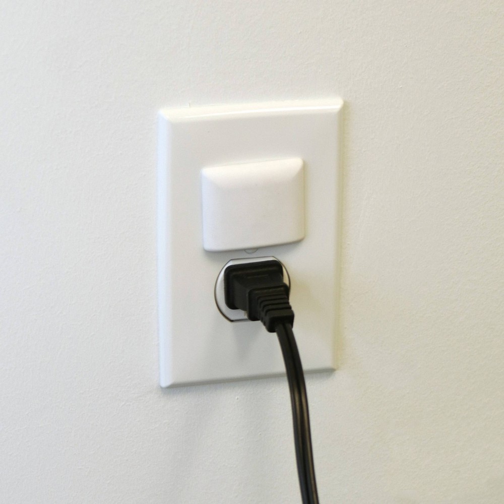 Qdos StayPut Single Outlet Plugs - White 12pk