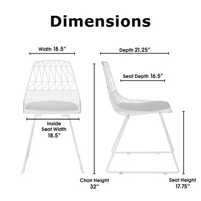 Chic French White Faux Leather Upholstered Side Chair with Slat Design