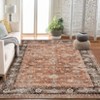 Area Rug Vintage Living Room Washable Distressed Rug Carpet Floral Bedroom Rug Retro Accent Throw Rug Office Dining Room Nursery Indoor - 2 of 4