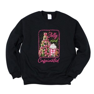 Jolly And Caffeinated - Women's Graphic Sweatshirt - 1 of 4