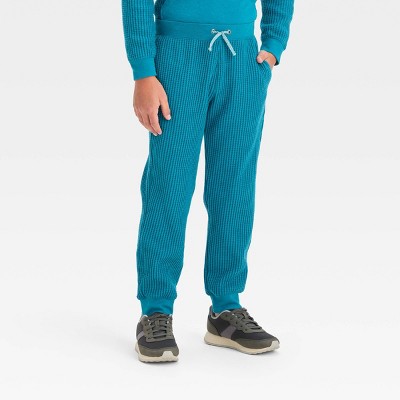 Buy Turquoise Blue Pant with Side Chain and Pocket Cotton Flex