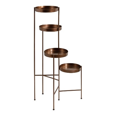 Bronze 4-Tier Modern Metal Plant Stand