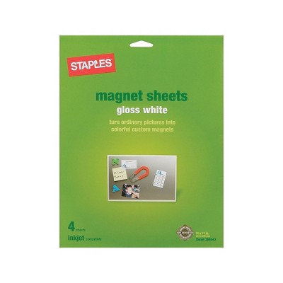 Staples Magnetic Glossy Photo Paper 8.5" x 11" 4/Pack (34747-CC)