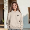 Dalix Butterfly Embroidery Relaxed Hoodie Soft Fleece Sweatshirt Fit Lounge Womens - 4 of 4