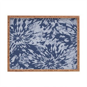Emanuela Carratoni Blue Tie Dye Rectangular Tray - Deny Designs - 1 of 2