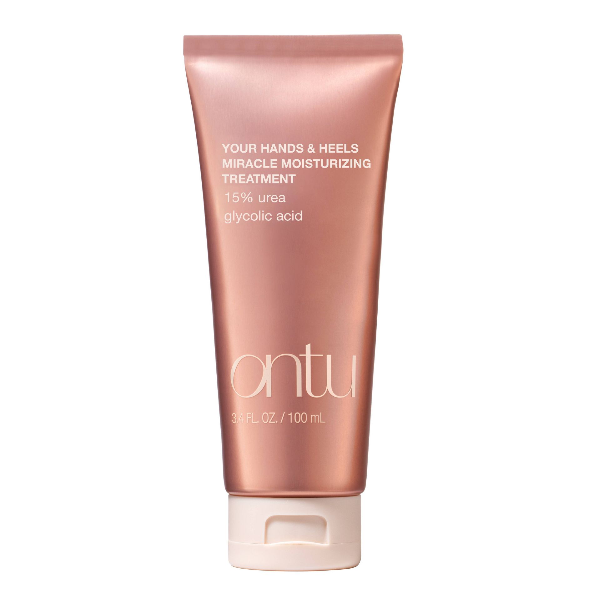 Ontu Hands & Foot 15% Urea Moisturizing Treatment Cream with Glycolic Acid - 3.4oz