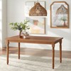 Buylateral 7pc 60" Burntwood Burntwood Dining Set with Padded Chair Seats Driftwood/Beige - 3 of 4