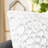 Kiana Pillow - White/Grey - 20"X20" - Safavieh - 3 of 4