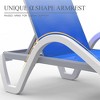 SKRAN Adjustable Aluminum Outdoor Pool Patio Chaise Lounge with Arm All Weather Pool Chairs for Outside,Beach - 4 of 4