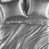 4 Pcs Stylish Solid Comforter Set,All Season Home Textile Cozy Bedding Set fits Lux Bedroom Decor,Matching Shams - 4 of 4