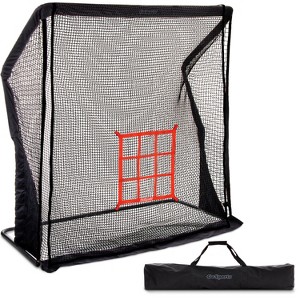GoSports 7 ft x 7 ft ELITE Baseball & Softball Practice Hitting and Pitching Net with Steel Frame - 1 of 4