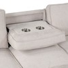 Okak Luxury U-Shaped Sectional Sofa Couch with Hidden Storage Box, 3 Seat Upholstered Sofa W/2 Cup Holder,USB Port for Living Room,Apartment - 4 of 4