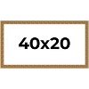 PosterPalooza | Panoramic Sculpted Black Picture Frame - UV Acrylic, Foam Board Backing, Hanging Hardware - 2 of 4