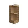 NicBex Buffet Cabinet with Storage 46" T 3-tier Corner Bar Cabinet Sideboard Cabinet with Bottle Cubbies for Living Room - 2 of 4