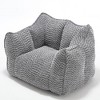 Cesicia 47.2 in-W x 36.2 in-D x 30.7 in-H Beige Chenille Square Bean Bag Sofa Chair - 3 of 4