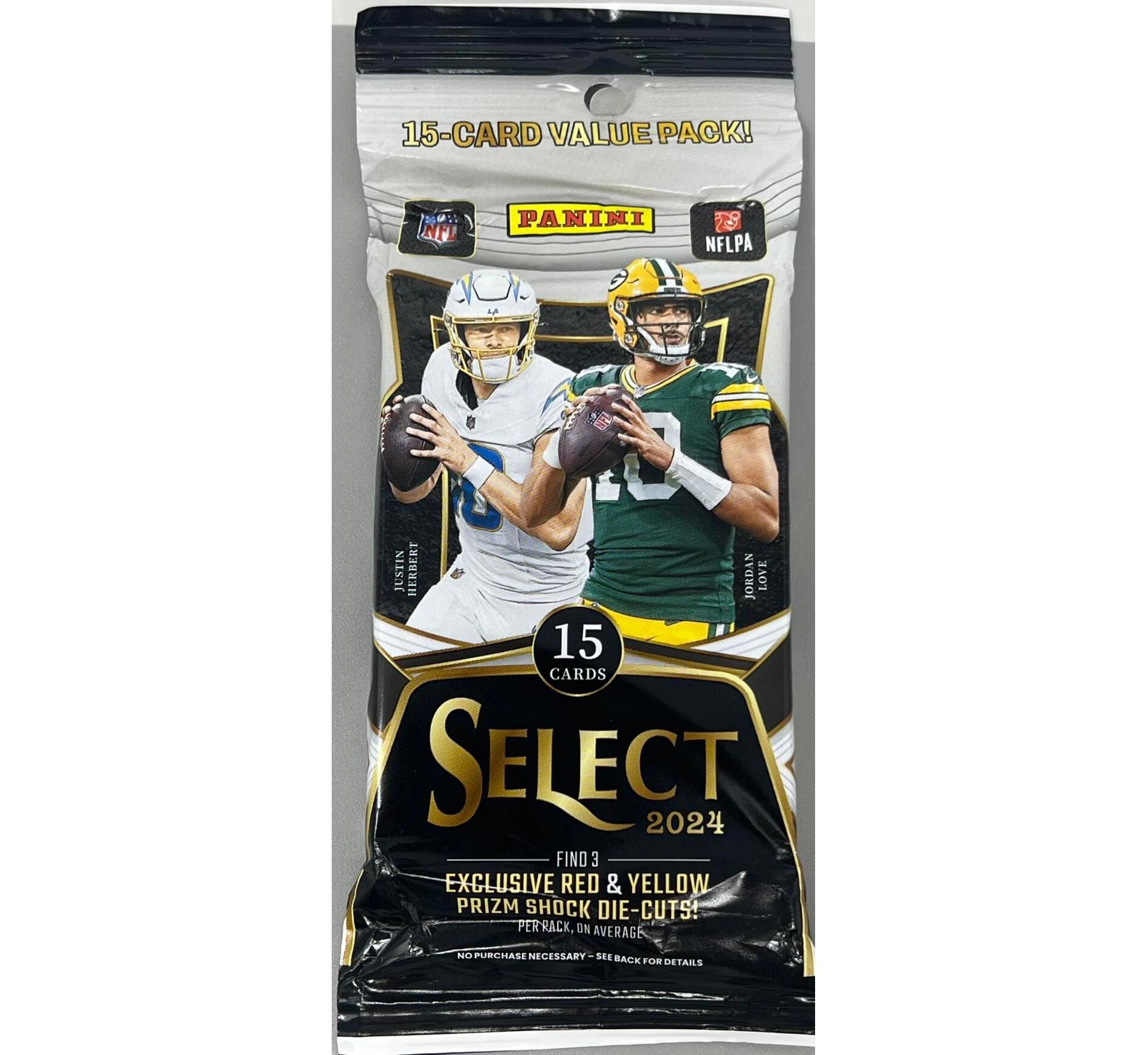 2024 Panini Select Football Jumbo Pack  (Red and Yellow Prizm Shock Die-Cuts)