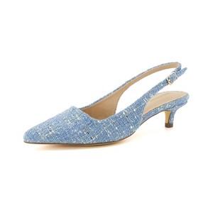 CUSHIONAIRE Women's Buzz Kitten Heel Sling Back Dress Shoe +Memory Foam, Wide Widths Available - 1 of 4