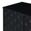 Contemporary 4-Door Sideboard with Convex Pattern and Dual Handles - Ideal for Living Room, Dining Room, Kitchen - 3 of 4