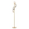MaseiKar 67.3" Modern Tree Floor Lamp with 4 Leaf-Shaped Adjustable Shades – LED Bulbs Included, Foot Switch, Metal Base – for Living Room, Bedroom - 3 of 4