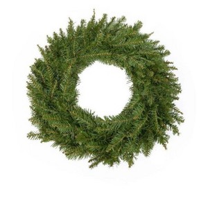 King Of Christmas 24" Artificial Christmas Wreath Unlit, Yorkshire Fir Xmas Wreaths for Front Door, Window, or Fireplace - 1 of 4