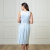 Hope & Henry Women's  Sleeveless Pleated Sweater Knit Midi Dress - 3 of 4