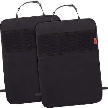 Lusso Gear Car Seat Gap Organizer 2 Pack Black with Red Stitching